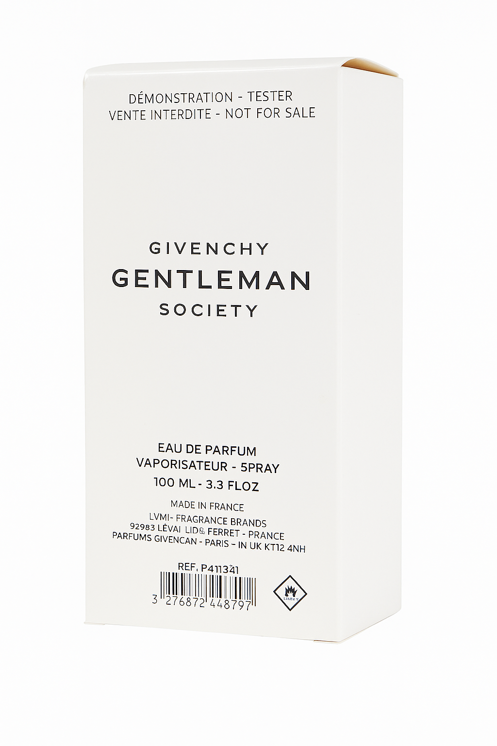 Givenchy Gentleman Society eau de parfum packaging on a white background Monza Outlet