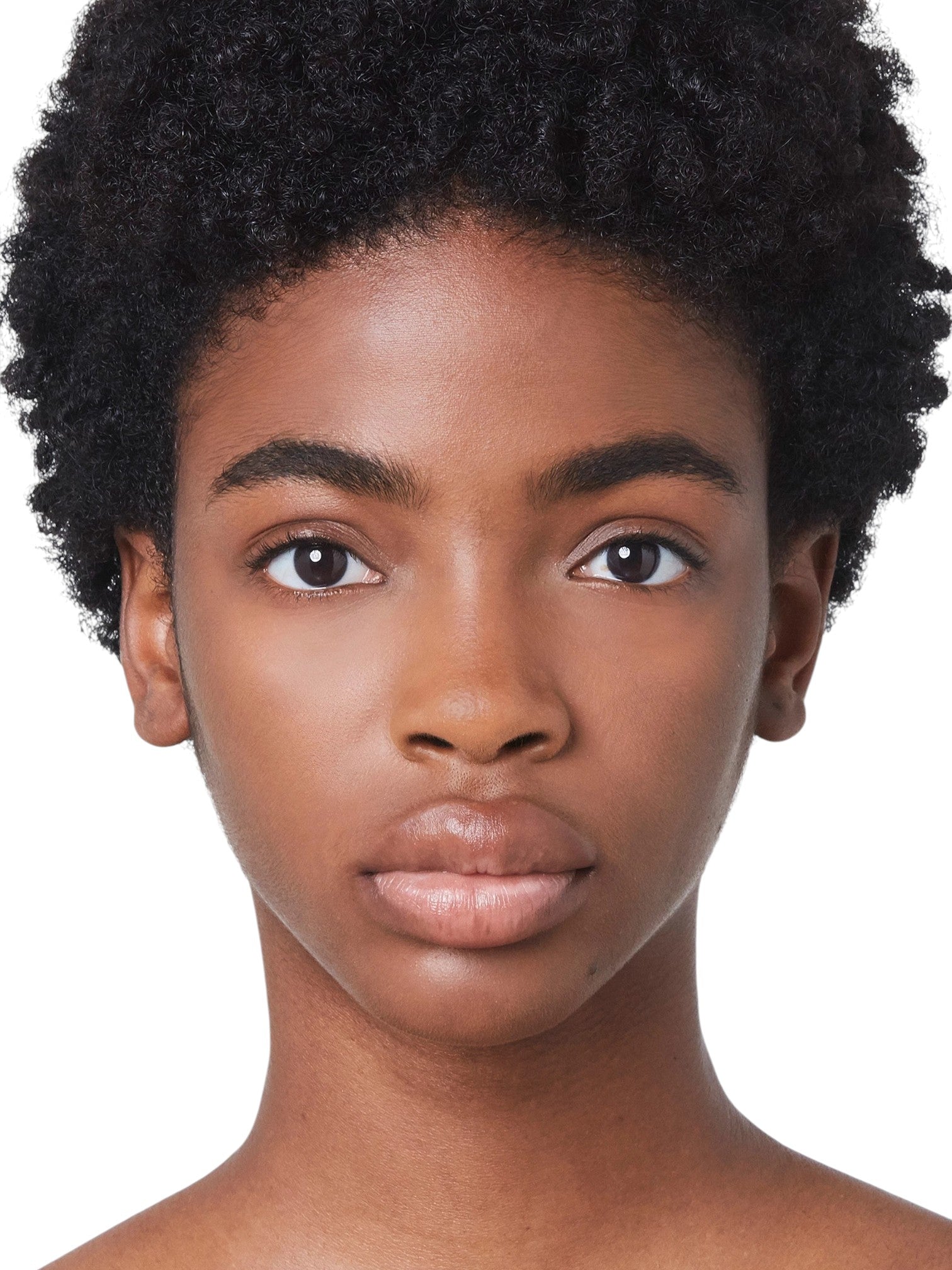 Close-up of a person with natural hair on a white background Gucci Monza Outlet