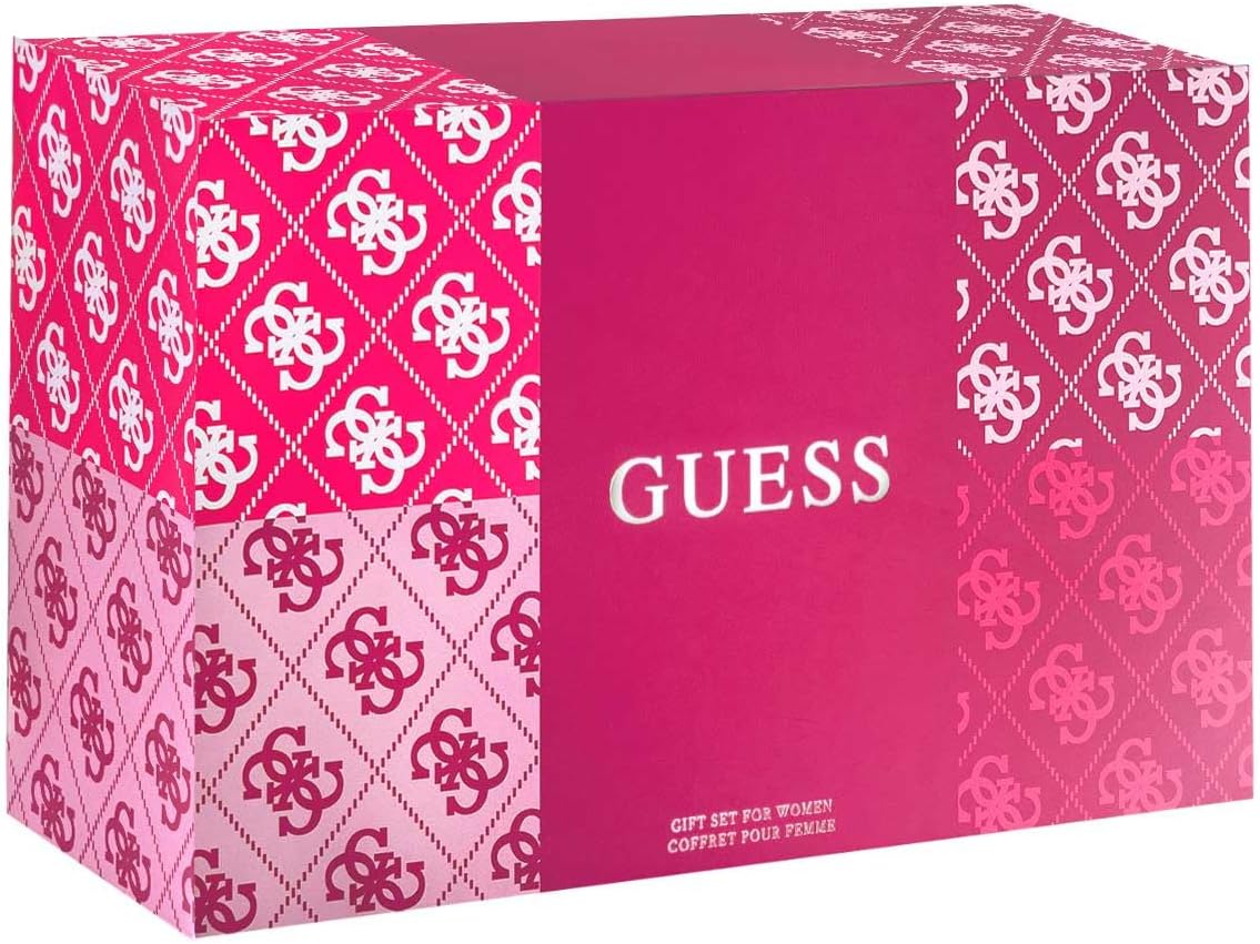 Pink Guess gift set box with brand logo Guess Monza Outlet