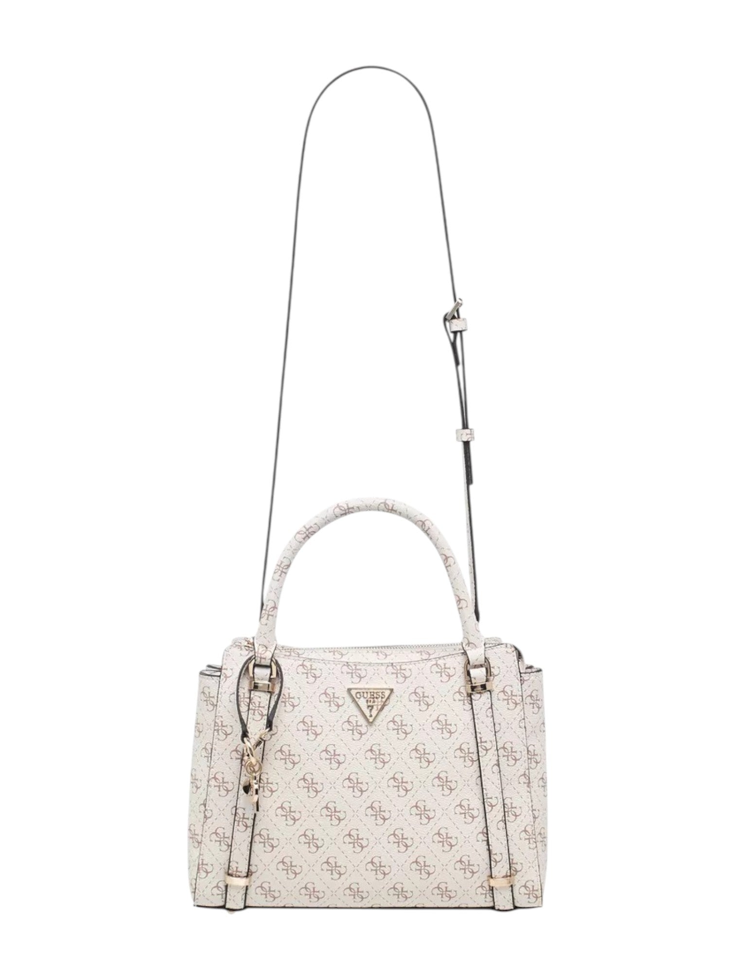 White handbag with a subtle pattern on a white background. Guess, Monza Outlet, Monza Fashion, Shein Outlet