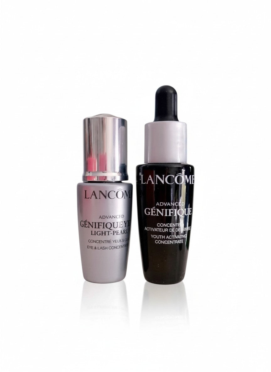 Two Lancème skincare products on a white background. Lancome, Monza Outlet, Monza Fashion, Shein Outlet
