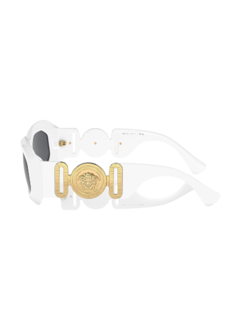 White sunglasses with gold accents on a white background Monza Outlet, Monza Fashion, Shein Outlet