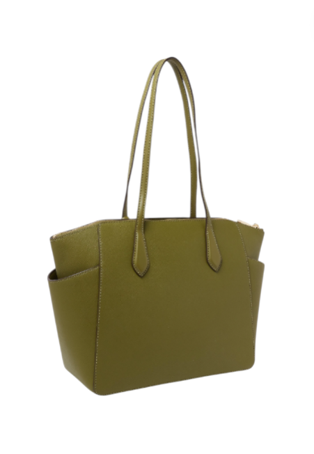 Green handbag on a white background monza outlet, Shein outlet, monza fashion