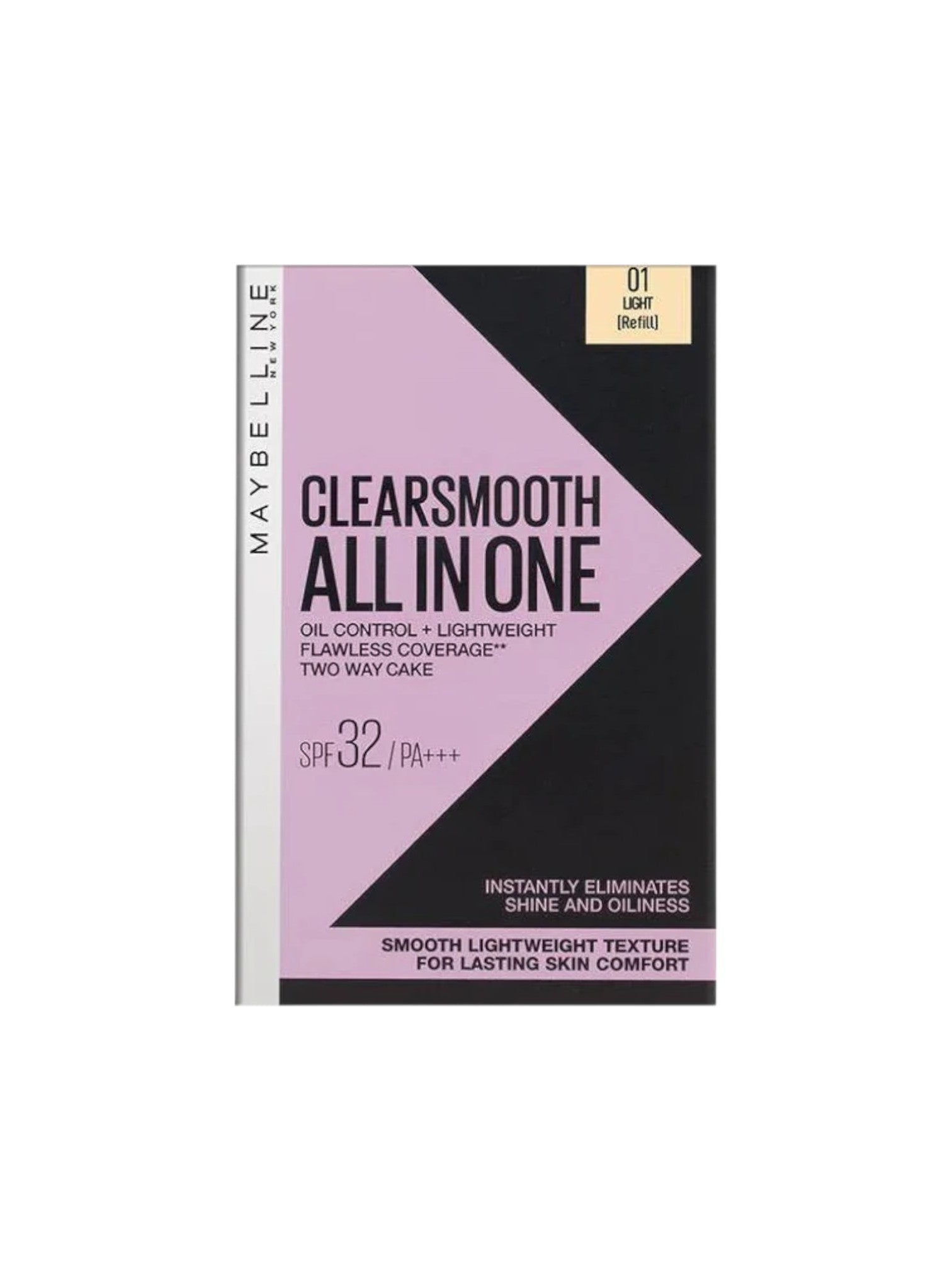 Maybelline ClearSmooth All In One makeup packaging on a white background Monza Outlet
