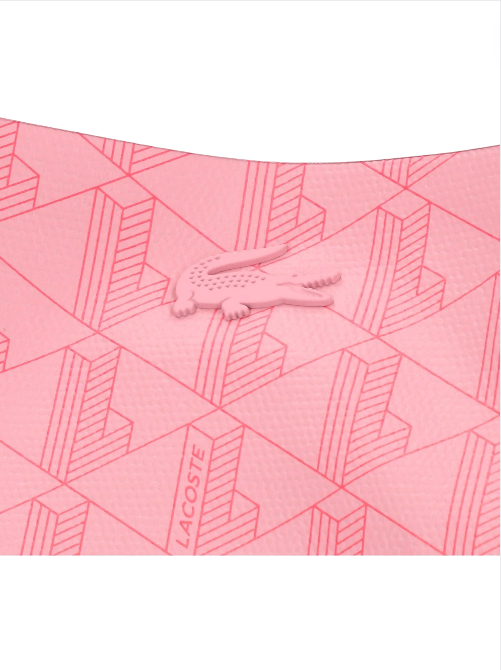 Pink fabric with geometric pattern and Lacoste logo Lacoste Monza Outlet