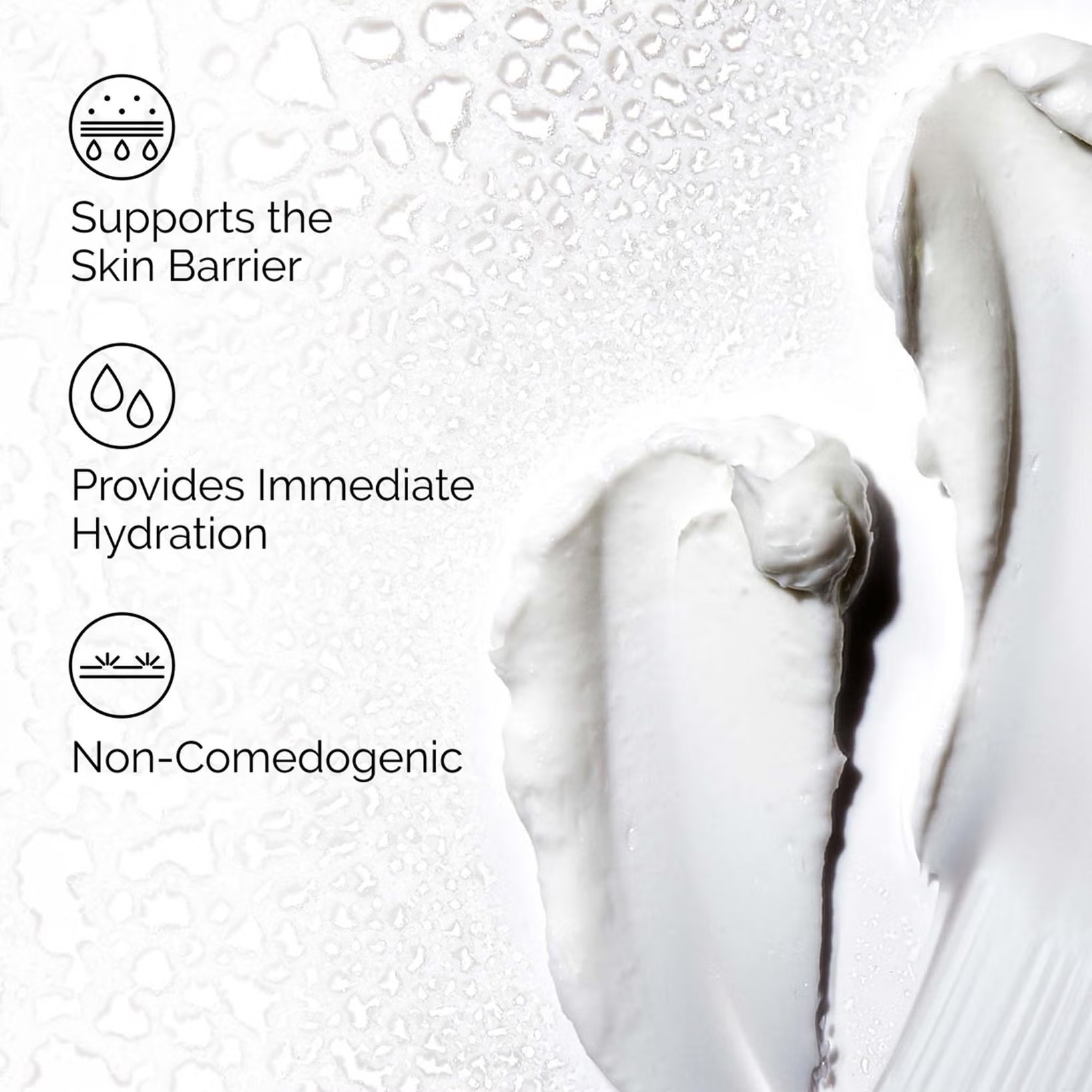 Skincare product with text highlighting benefits on a white background Monza fashion outlet, monza outlet, shein outlet, shien outlet cosmetics, makeup, perfume