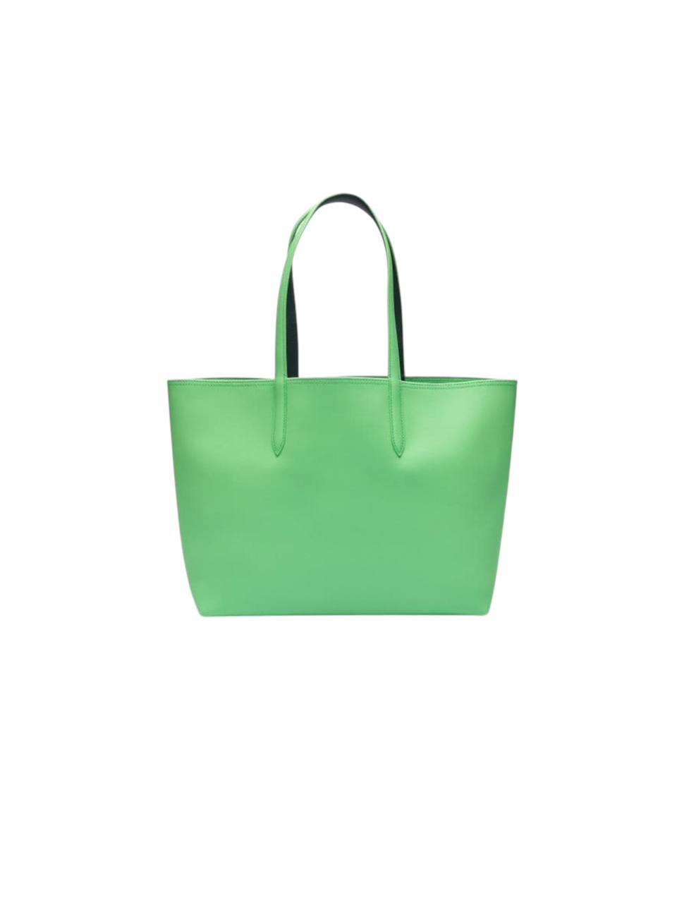 Green tote bag on a white background Lacoste Monza Outlet, Monza Fashion, Shein Outlet