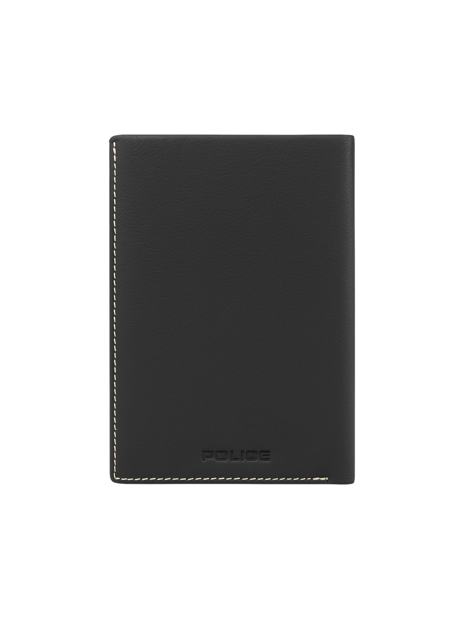 Black leather wallet with Police branding on a white background, Police, Monza Outlet, Monza Fashion, Shein Outlet