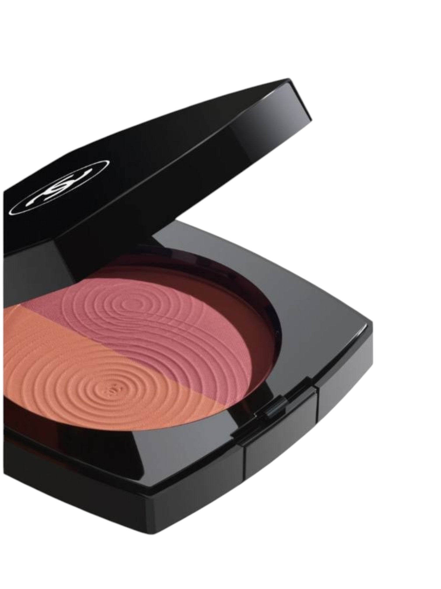 Makeup compact with two shades of blush on a white background Monza fashion outlet, monza outlet, shein outlet, shien outlet cosmetics, makeup, perfume
