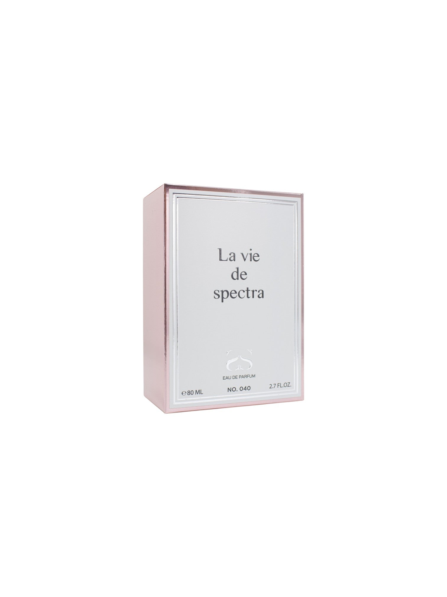 Perfume box labeled La vie de spectra on a white background. Spectra, Monza Outlet, Monza Fashion, Shein Outlet