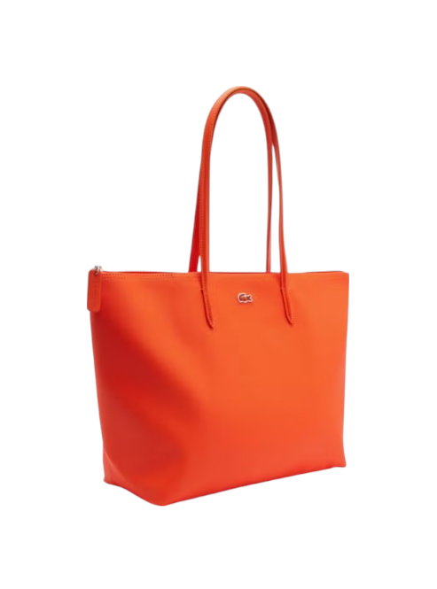 Orange tote bag on a white background Lacoste Monza Outlet Monza Italy