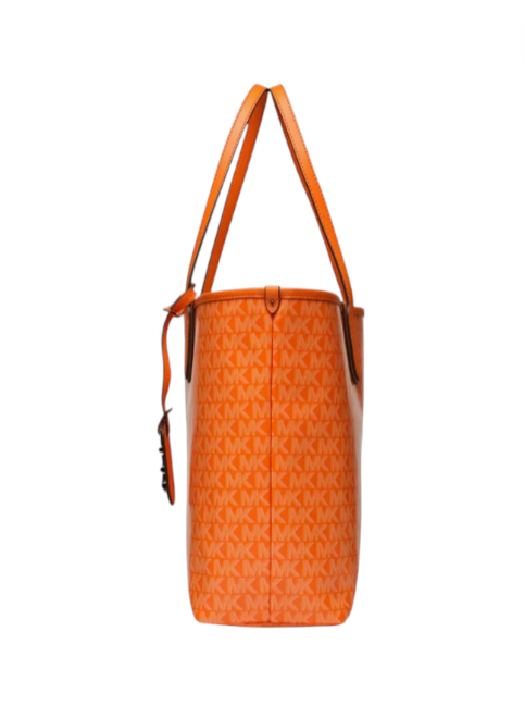 Orange tote bag with a pattern on a white background monza outlet, Shein outlet, monza fashion