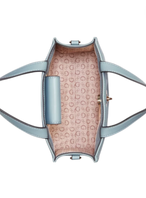 Designer handbag with a distinctive pattern on a white background. Guess, Monza Outlet, Monza Fashion, Shein Outlet