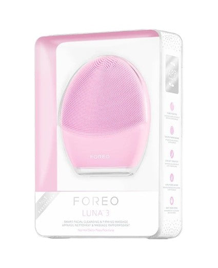 Pink FOREO device in its packaging on a white background Monza Outlet