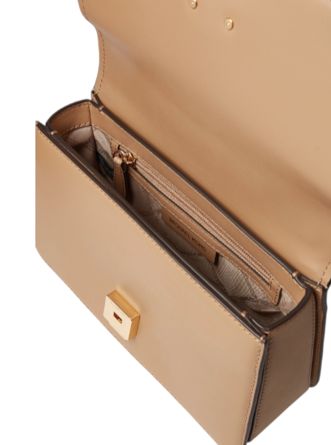 Beige handbag with a gold clasp on a white background monza outlet, Shein outlet, monza fashion