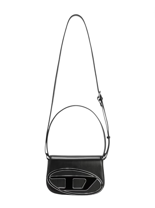 Black handbag with a strap on a white background monza outlet, Shein outlet, monza fashion