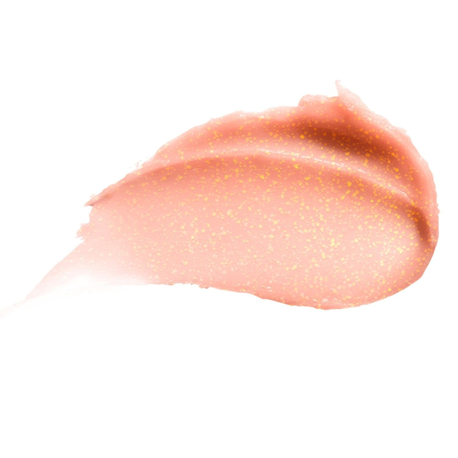 Close-up of a swatch of peach-colored cream on a white background Monza fashion outlet, monza outlet, shein outlet, shien outlet cosmetics, makeup, perfume