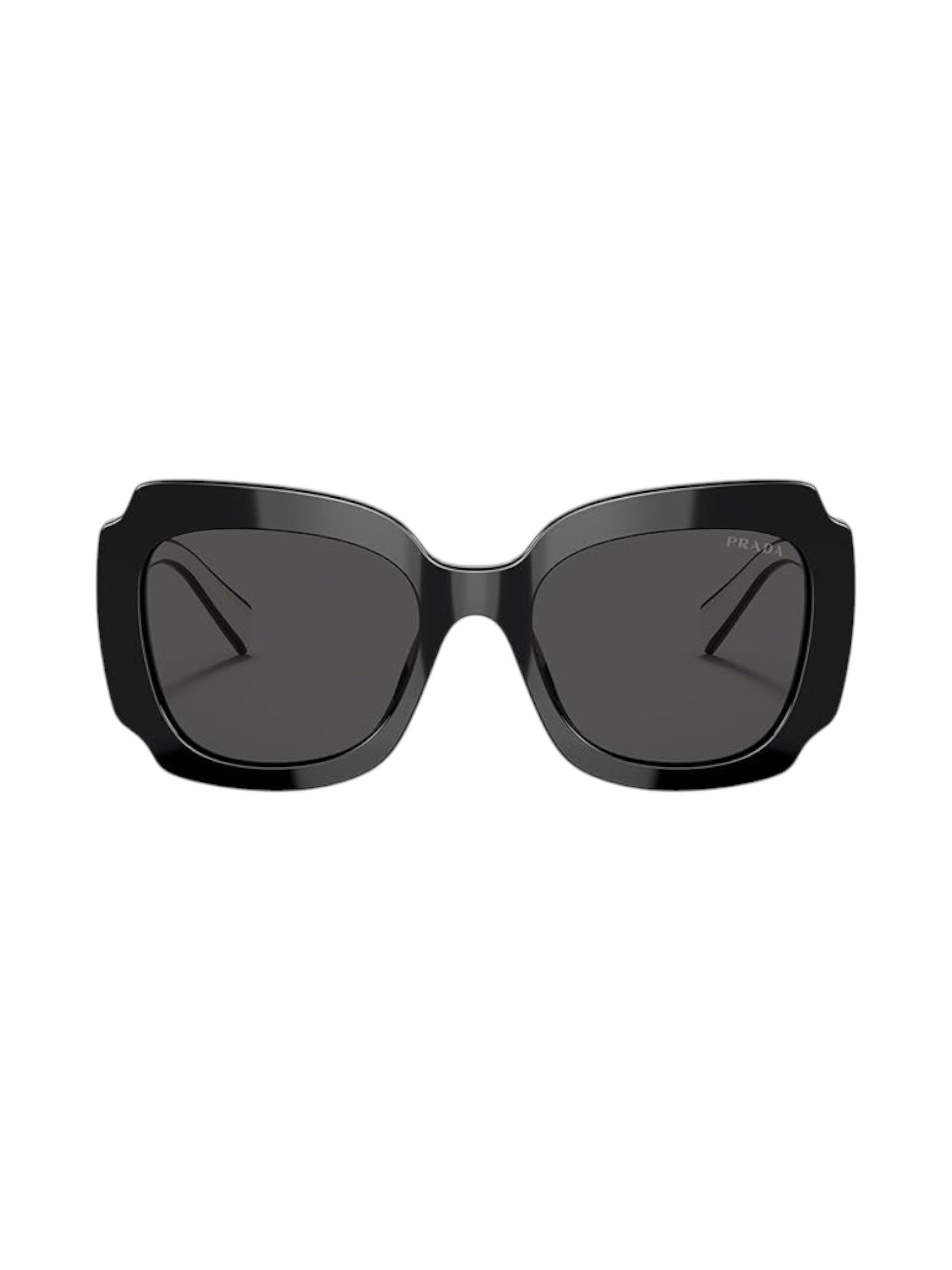 Black sunglasses with dark lenses on a white background Monza Outlet