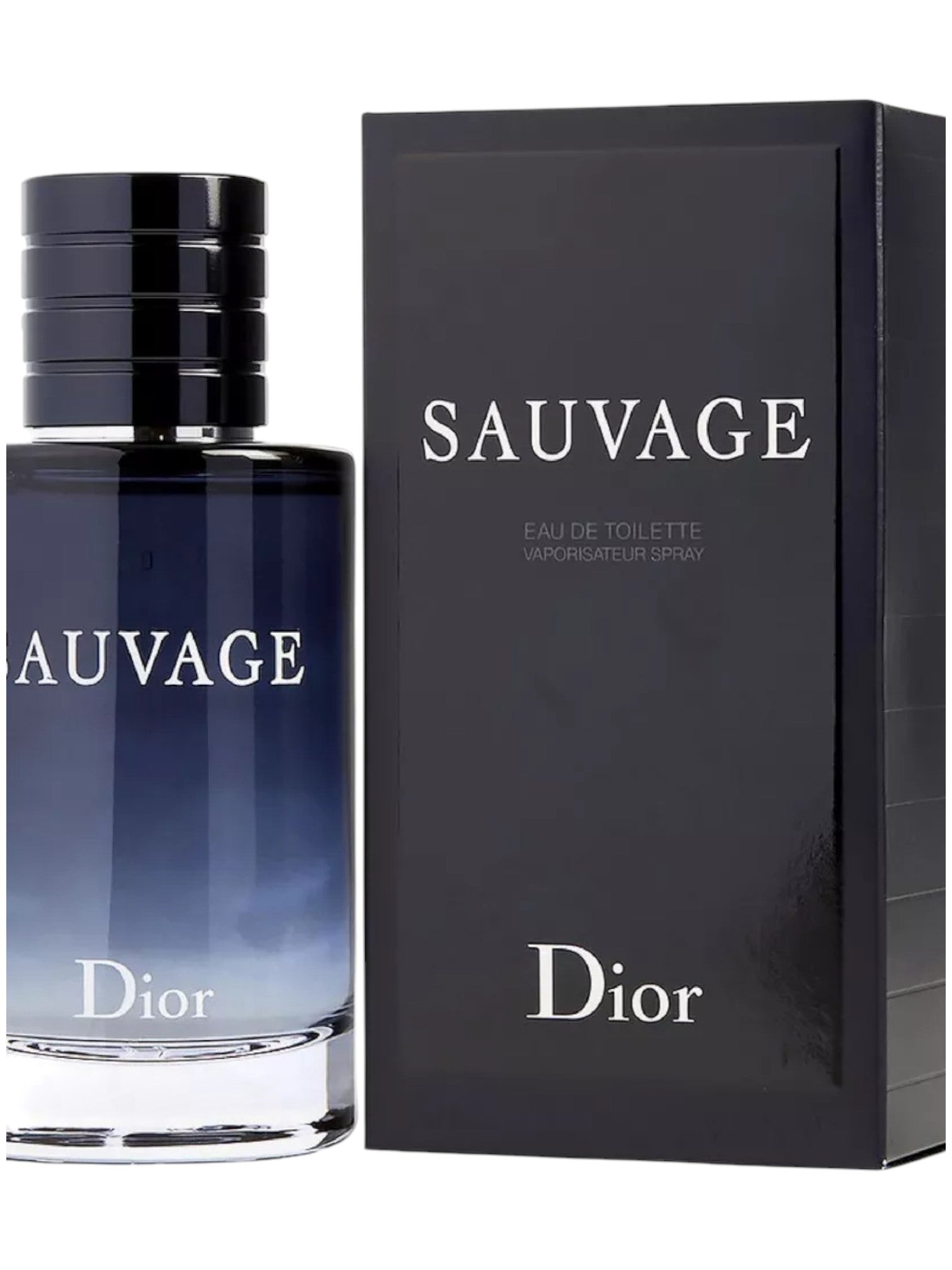 Dior Sauvage perfume bottle and packaging on a white background, Christian Dior, Monza Outlet, Monza Fashion, Shein Outlet