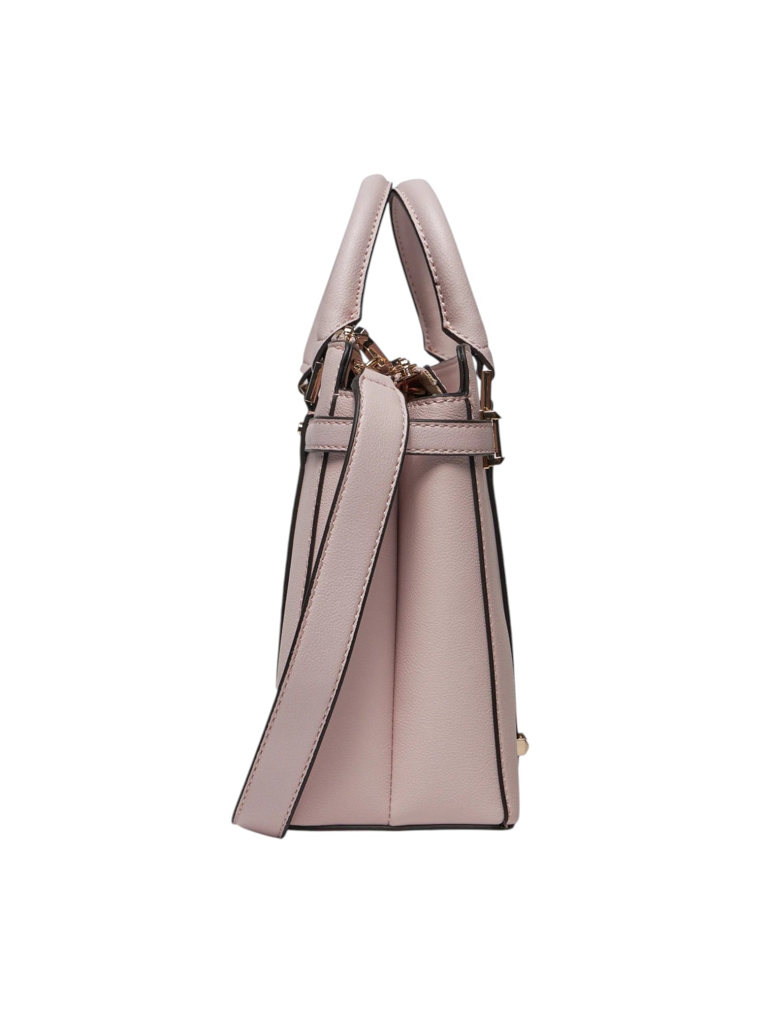 Pink handbag with a strap on a white background. Guess, Monza Outlet, Monza Fashion, Shein Outlet