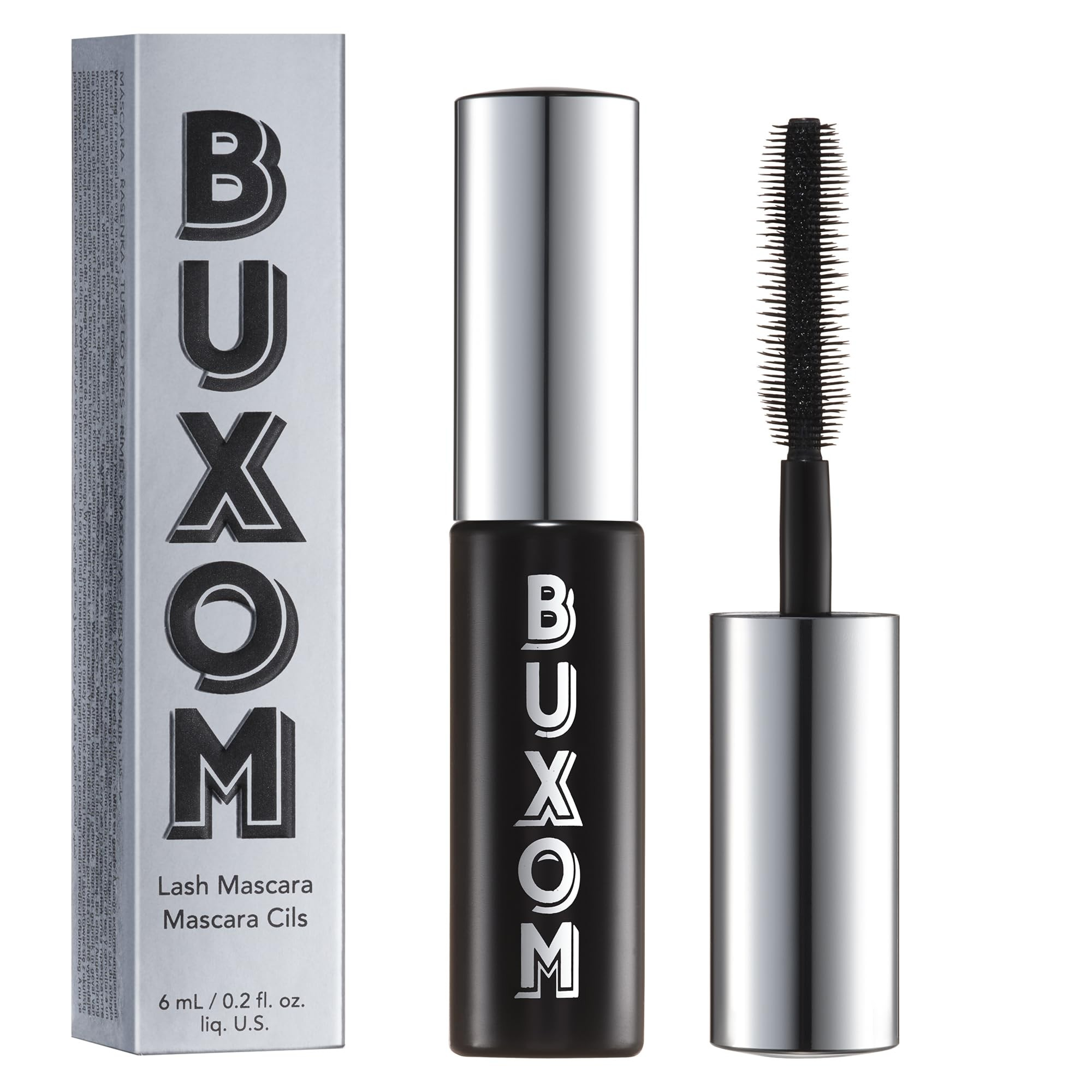 Buxom mascara with packaging on a white background Monza Outlet