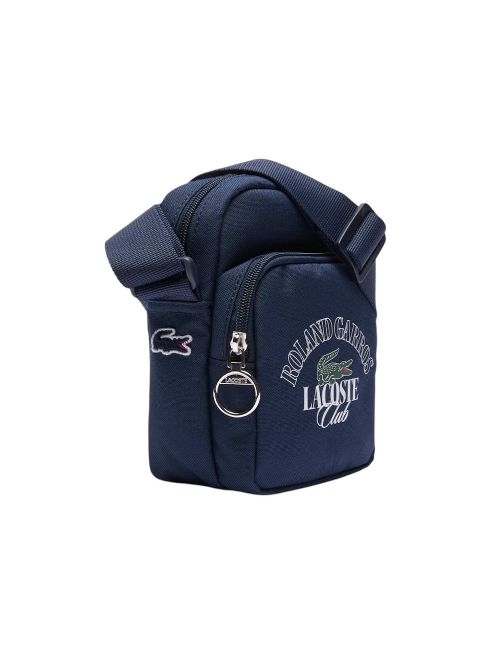 Navy blue bag with Lacoste logo on a white background Lacoste Monza Outlet