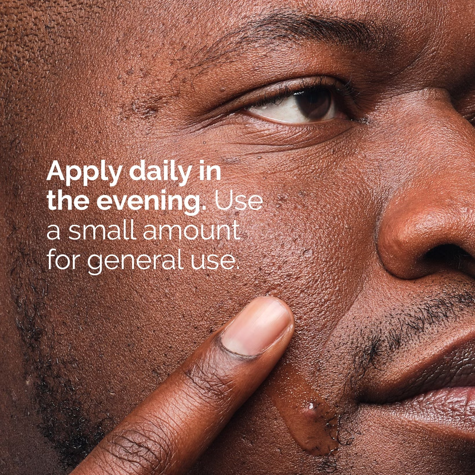 Close-up of a person's face with text overlay about daily skincare routine. Monza fashion outlet, monza outlet, shein outlet, shien outlet cosmetics, makeup, perfume