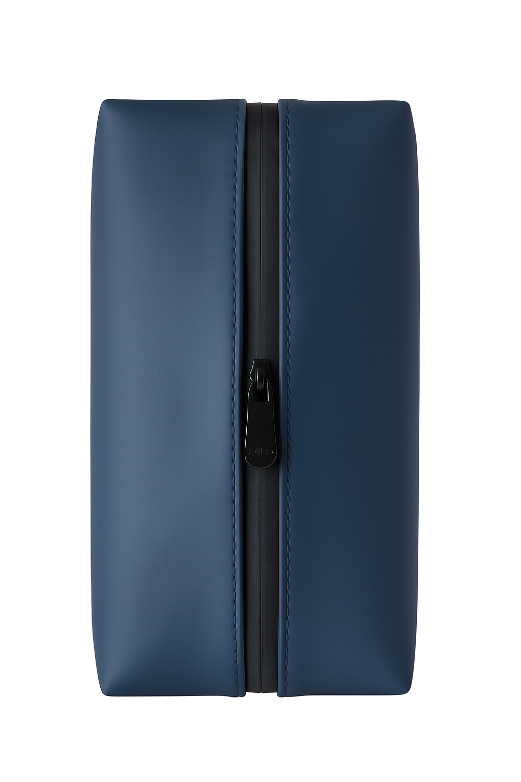 Blue rectangular pouch with a black zipper on a white background monza outlet, Shein outlet, monza fashion