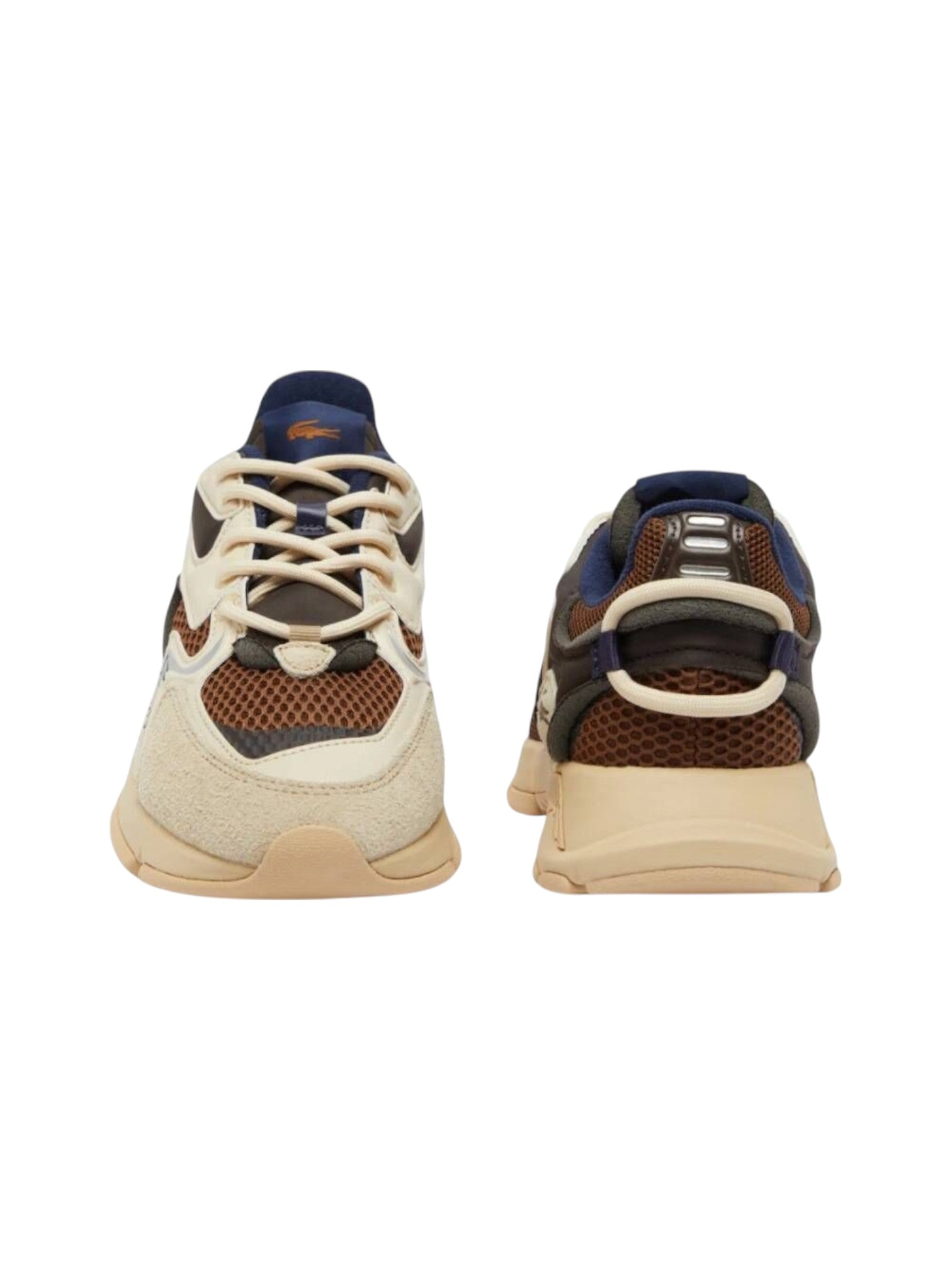 Pair of sneakers with a focus on the sole on a white background Lacoste Monza Outlet