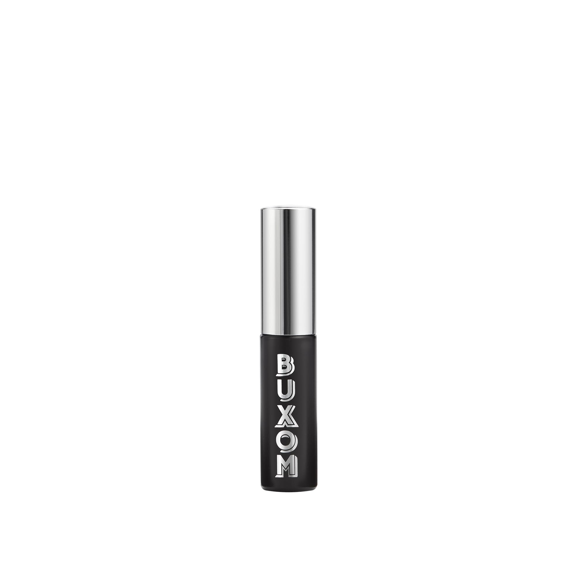 Black and silver Buxom lip product on a white background Monza Outlet