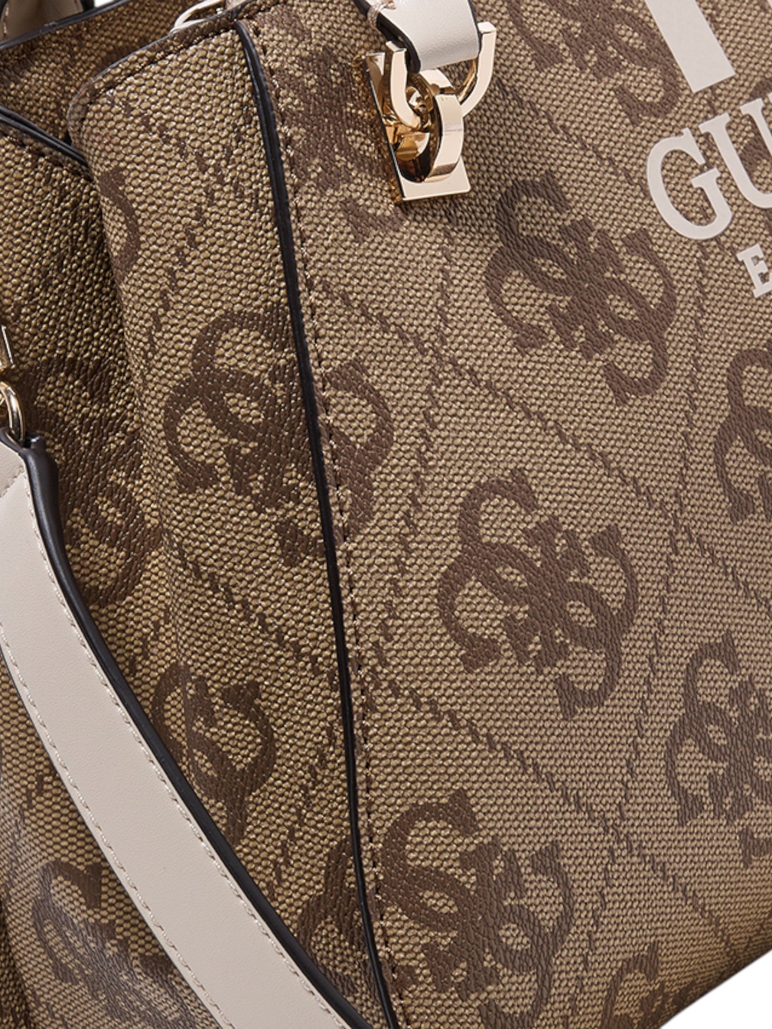 Guess Noelle II Luxury Logo Patterned Satchel Bag