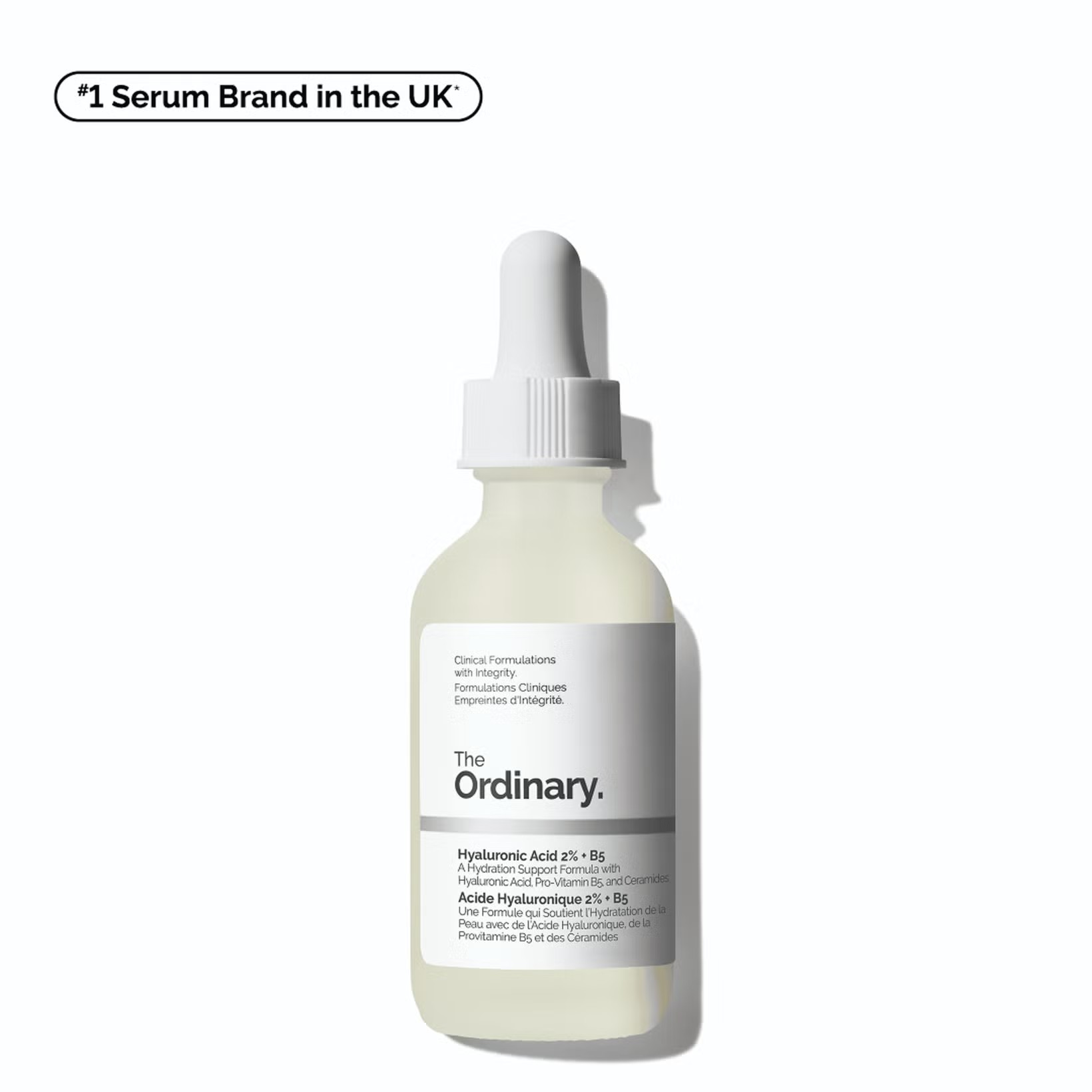 The Ordinary serum bottle with dropper on a white background Monza Outlet