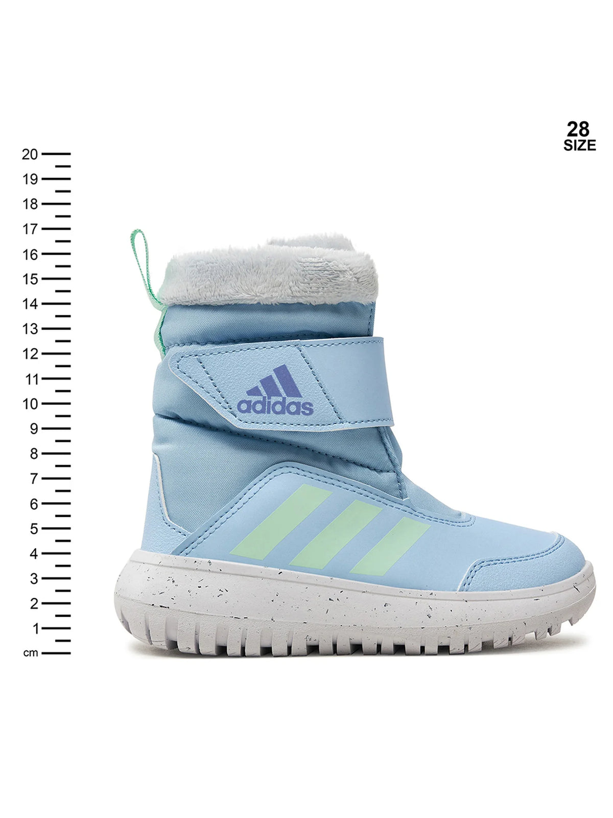 Adidas Kids Unisex Winterplay Snow Boots- Light Blue