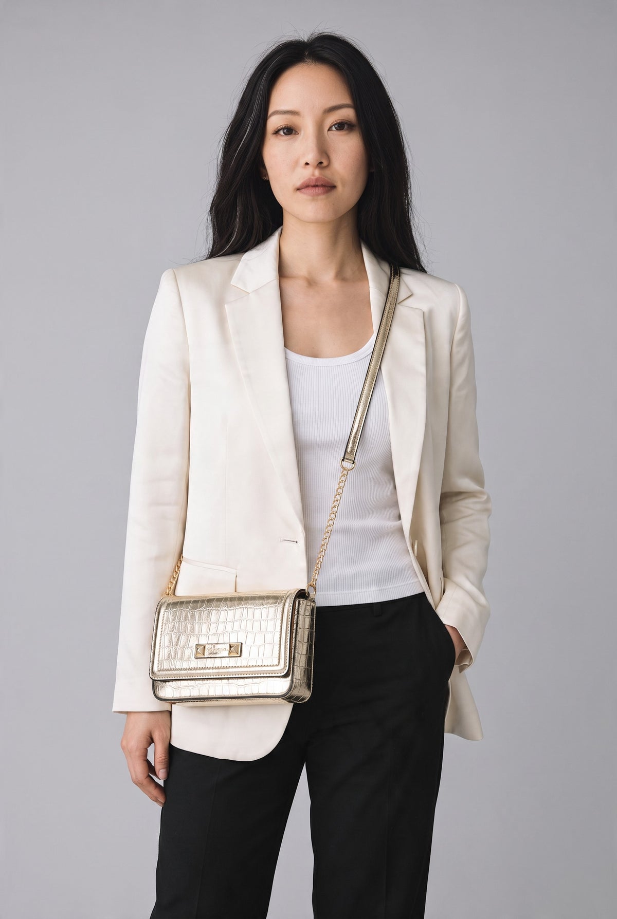 Aldo Grubst Women’s Gold Crossbody Bag