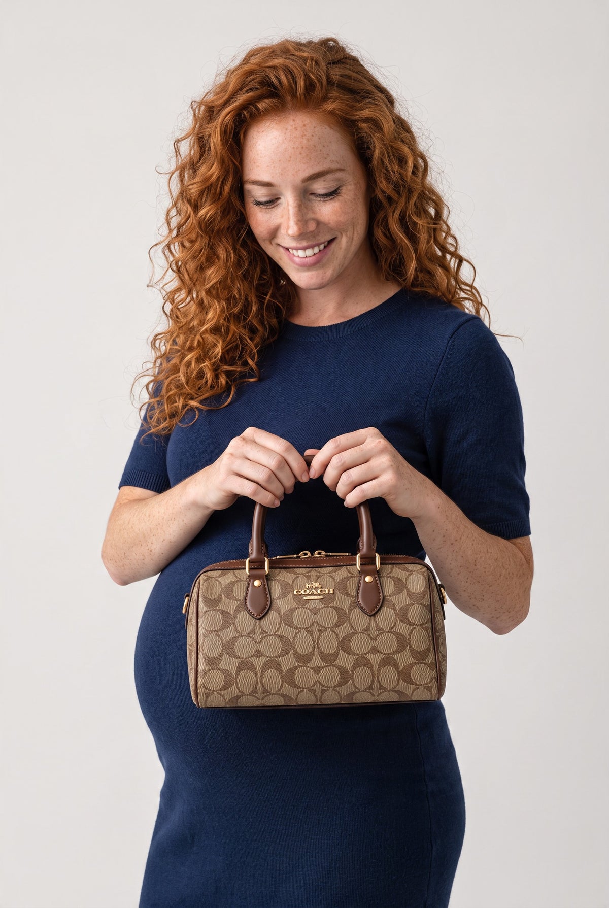 Coach Women’s Khaki / Saddle Satchel Handbag