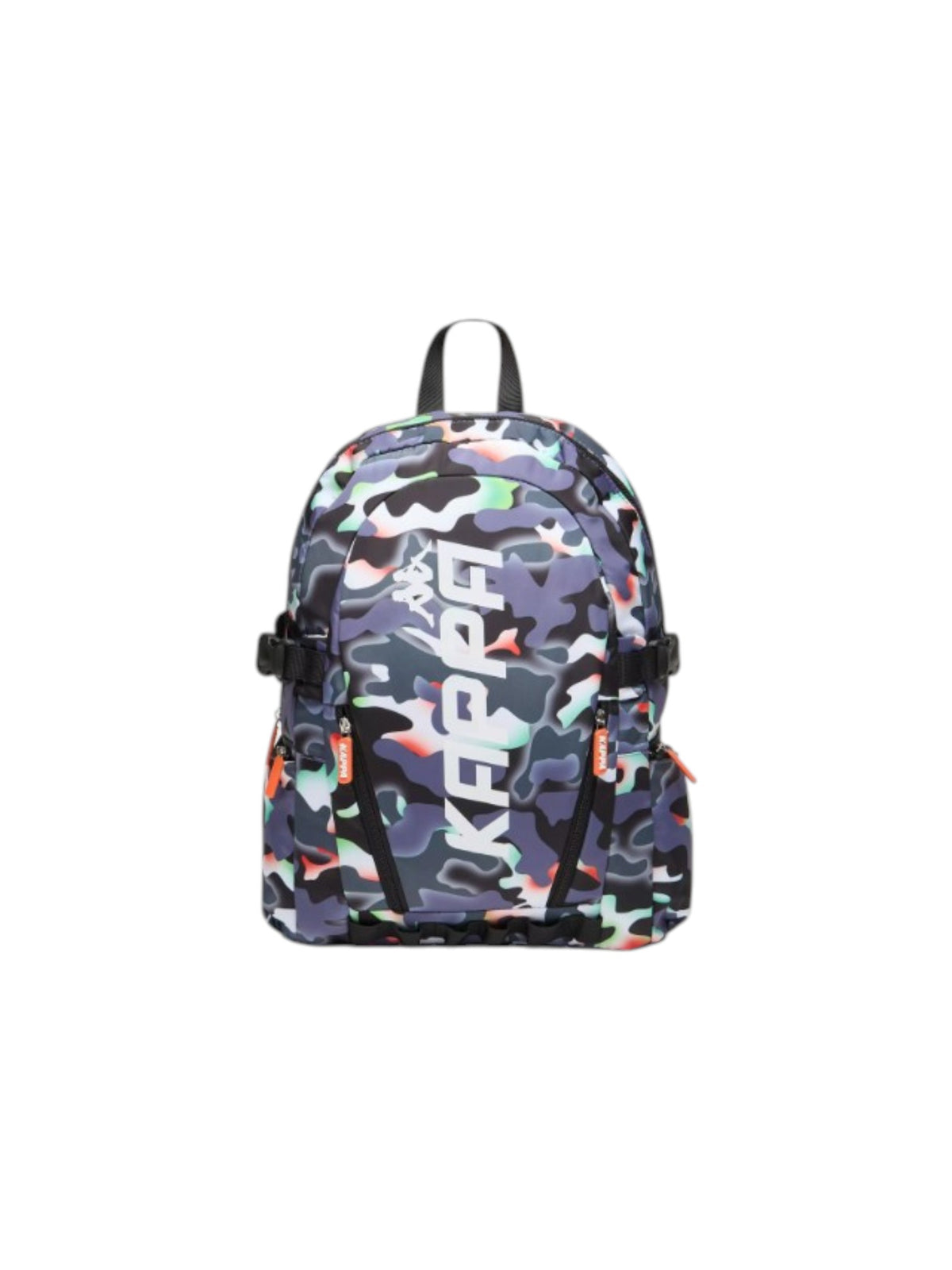 Kappa All-Over Print Backpack with Adjustable Straps and Zip Closure