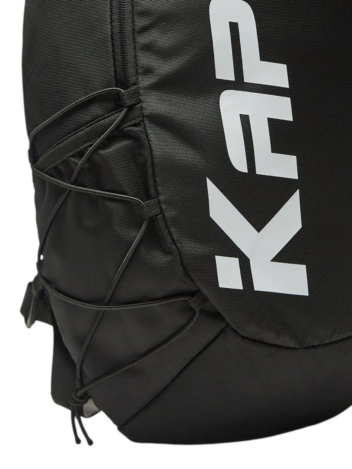 Kappa Logo Print Backpack with Adjustable Shoulder Straps and Zip Closure