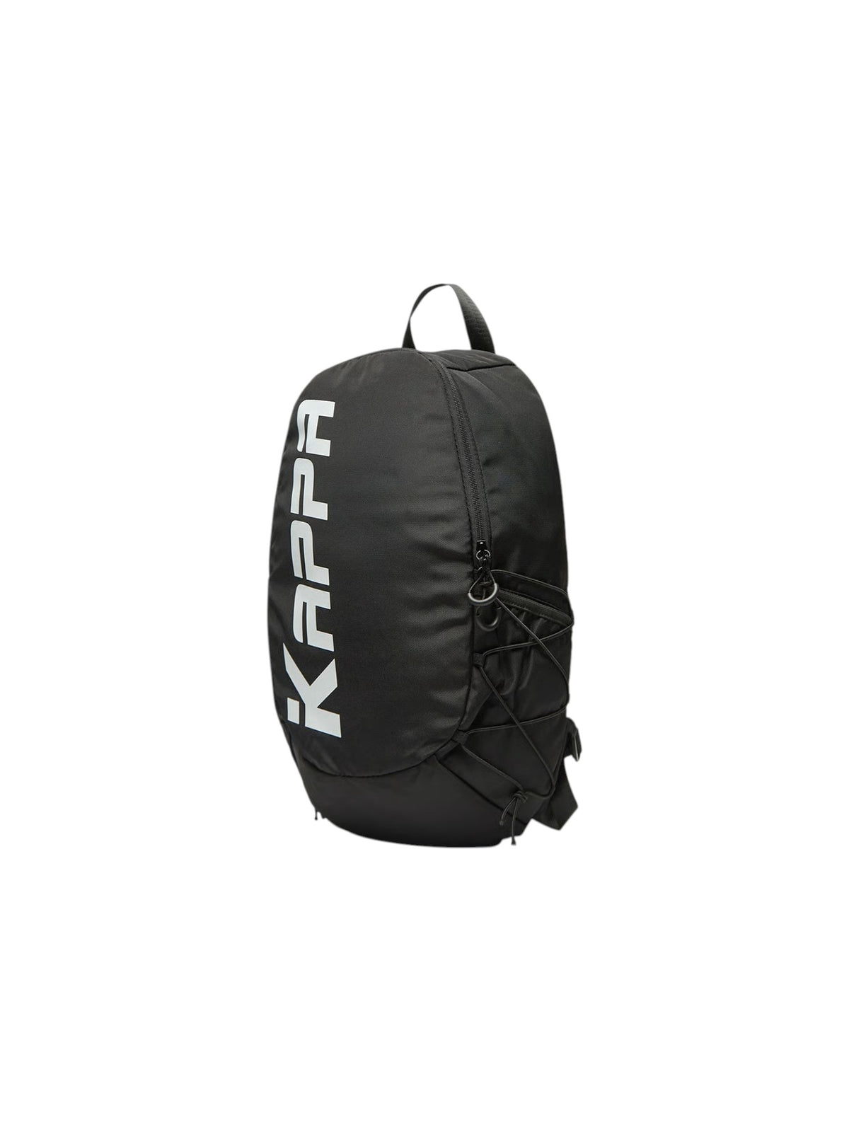 Kappa Logo Print Backpack with Adjustable Shoulder Straps and Zip Closure