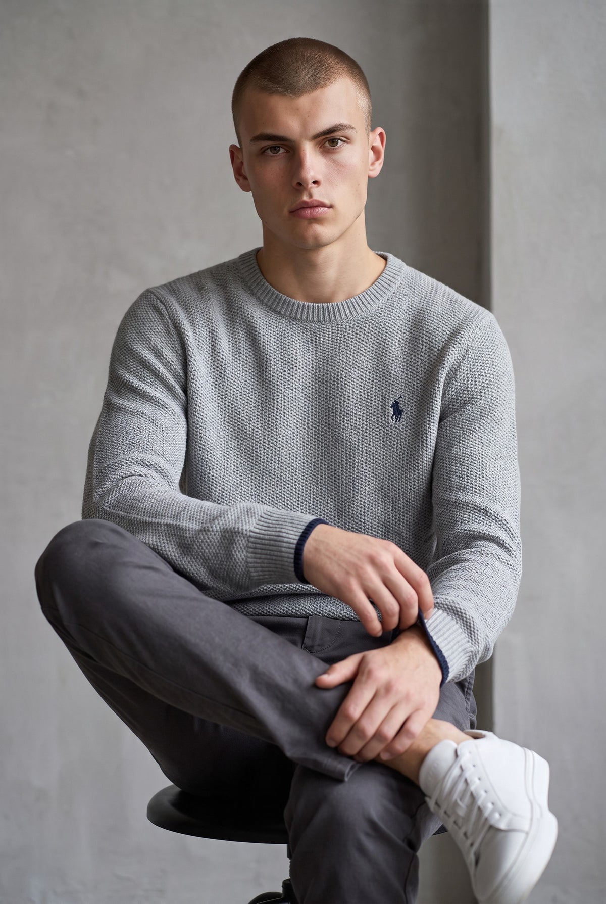 Polo Ralph Lauren Men's Andover Heather Cotton Crewneck Sweater