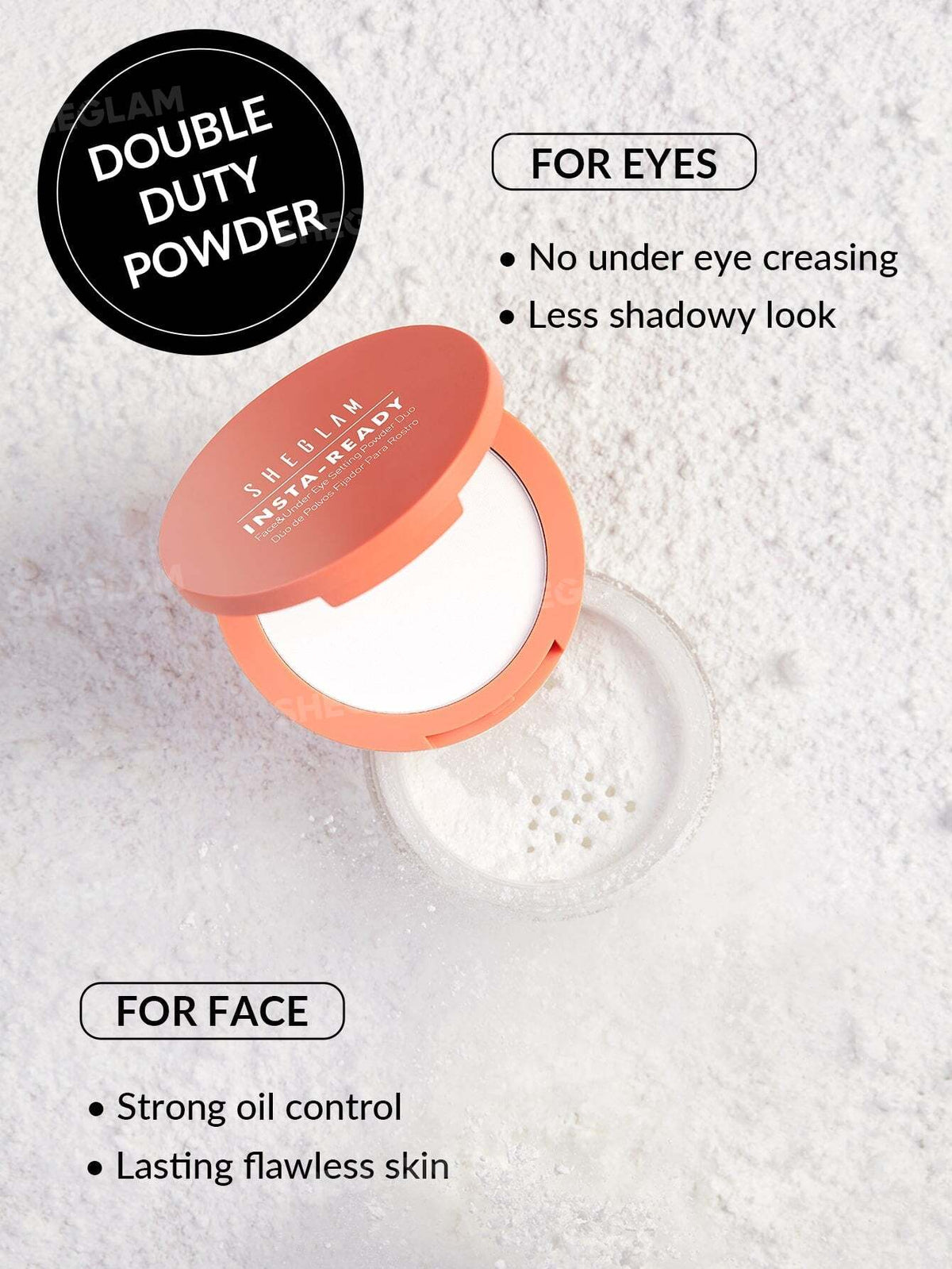 Sheglam Insta-Ready Face & Under Eye Setting Powder Duo