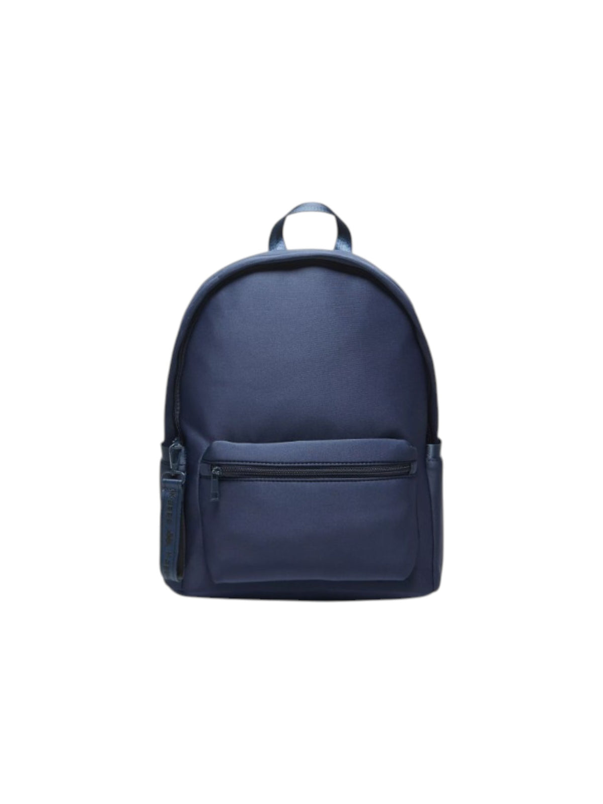 A navy blue backpack with a top handle, a front zippered pocket, and side pockets, shown against a plain white background. Kappa, Monza Outlet, Monza Fashion, Shein Outlet