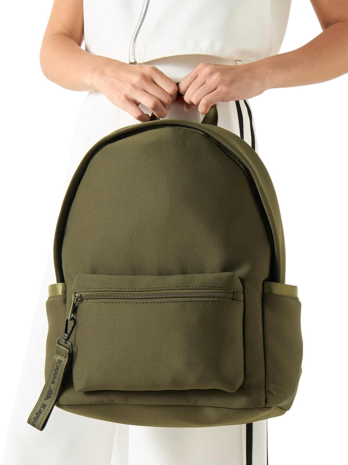 Kappa Backpack with Adjustable Straps and Zip Closure