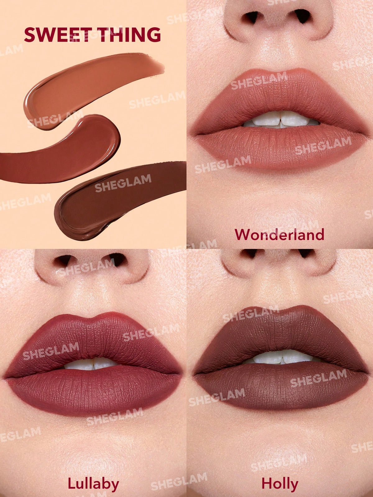 Sheglam Matte Allure Mini Liquid Lipstick Set