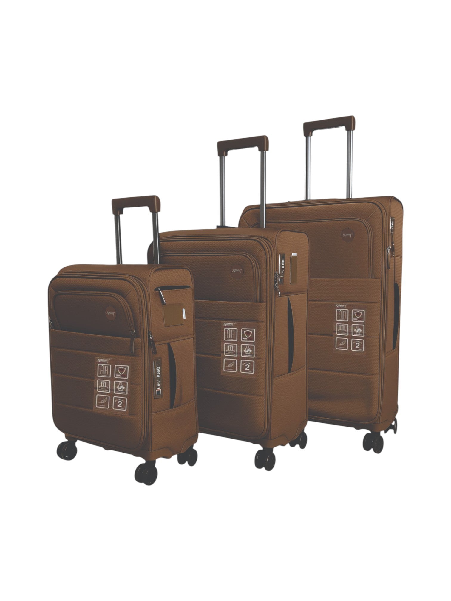 3 Piece Spinner Travel Bag Set with Double Zipper