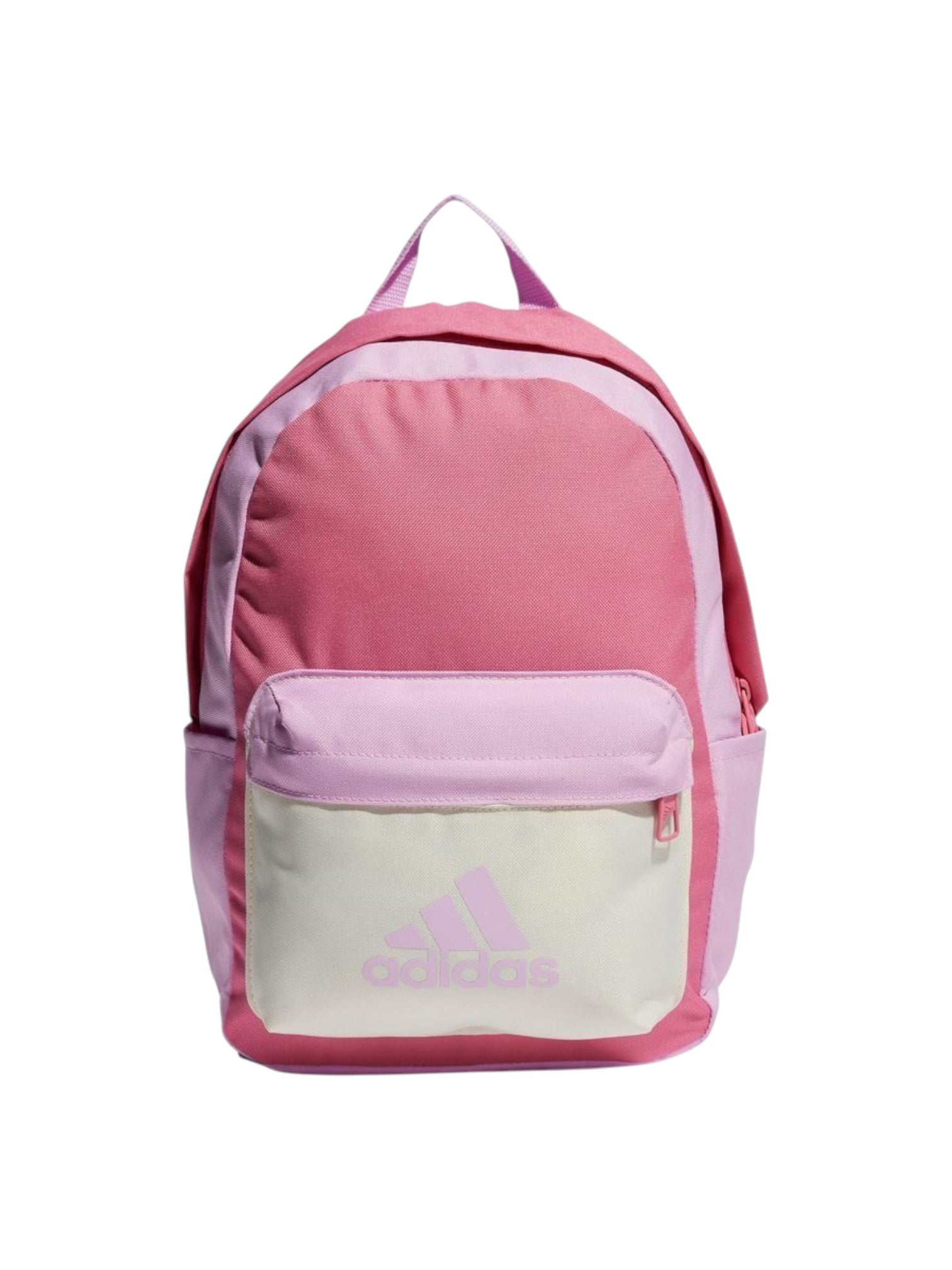 Pink and beige Adidas backpack on a white background. Adidas, Monza Outlet, Monza Fashion, Shein Outlet