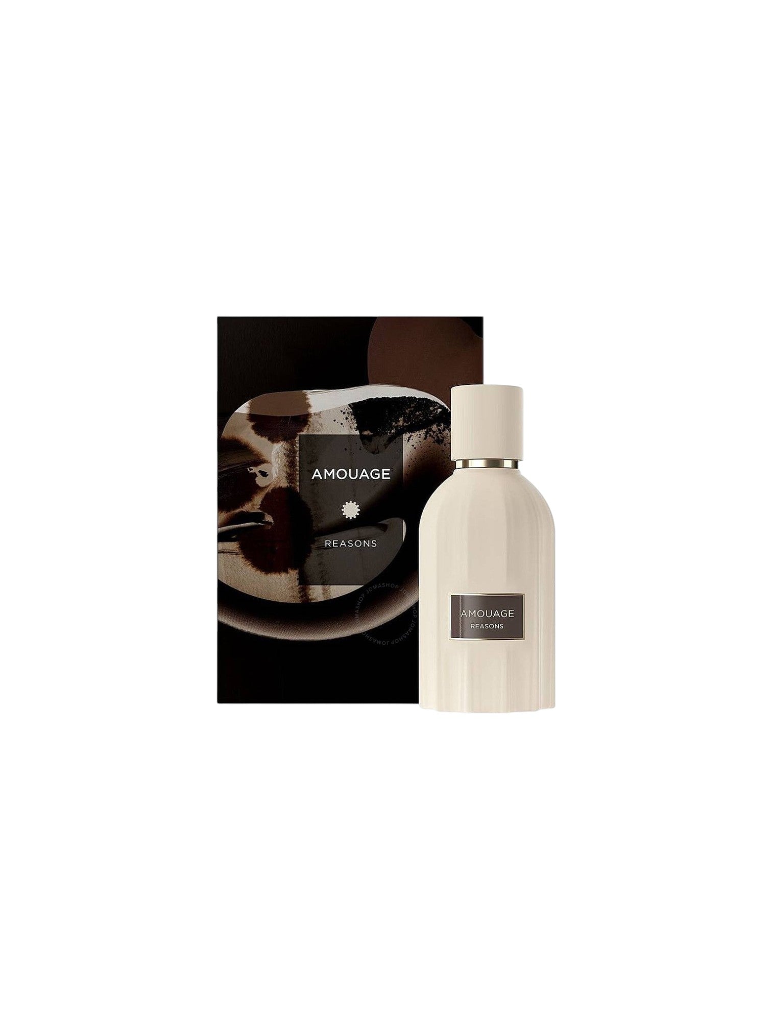 Amouage perfume bottle with packaging on a white background. Amouage, Monza Outlet, Monza Fashion, Shein Outlet