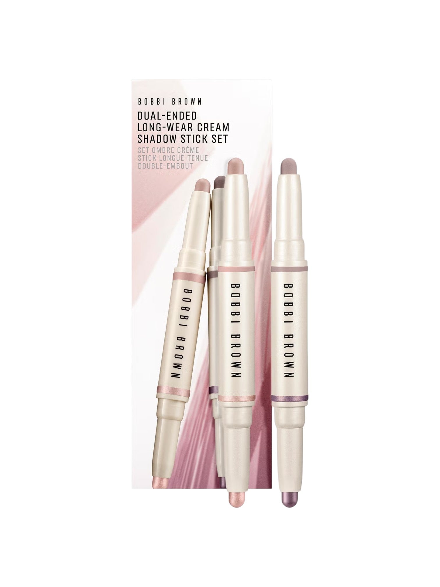 Bobbi Brown dual-ended long-wear cream shadow stick set on a white background. Bobbi Brown, Monza Outlet, Monza Fashion, Shein Outlet