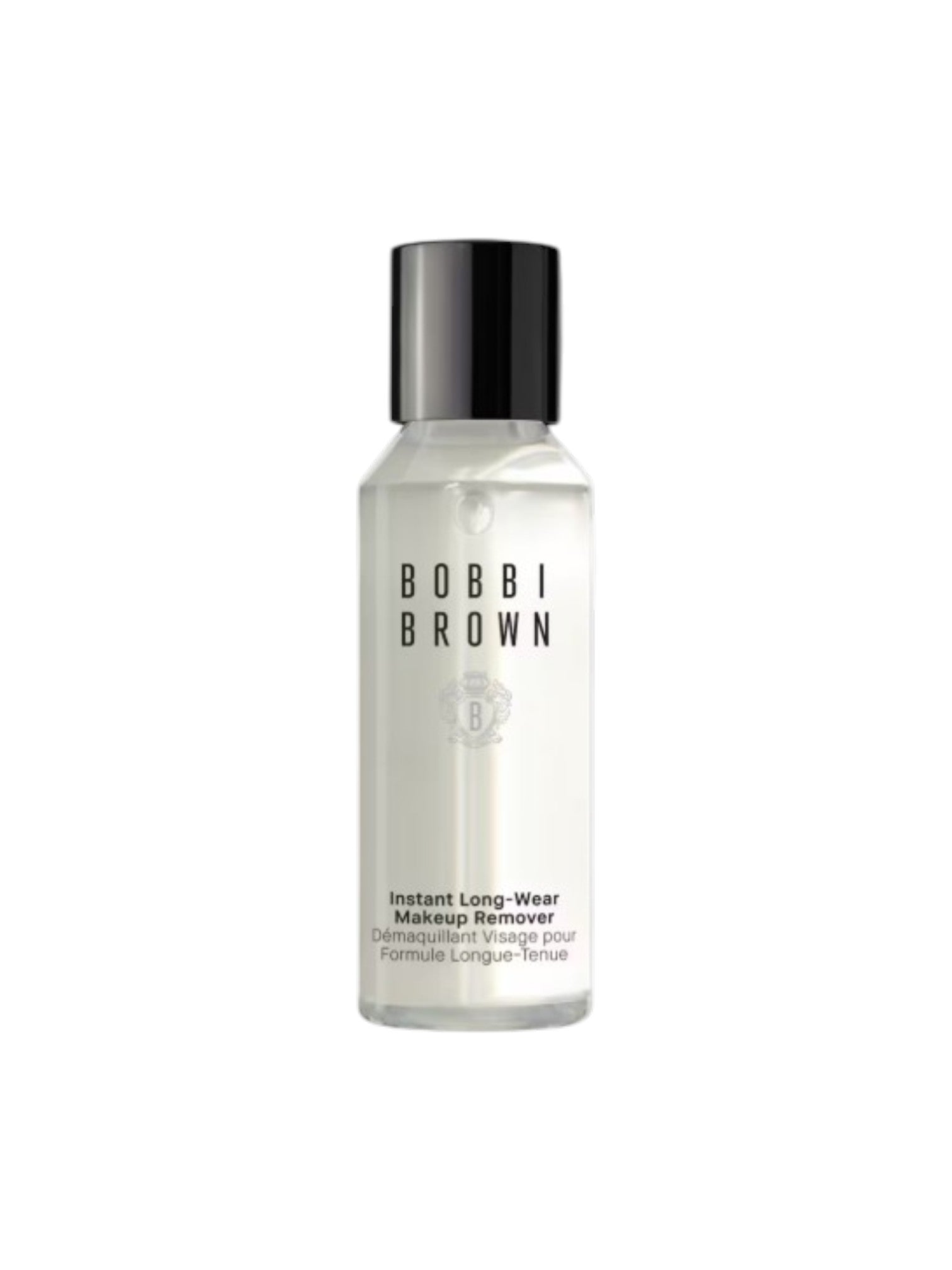 Bobbi Brown Instant Long-Wear Makeup Remover bottle on a white background. Bobbi Brown, Monza Outlet, Monza Fashion, Shein Outlet