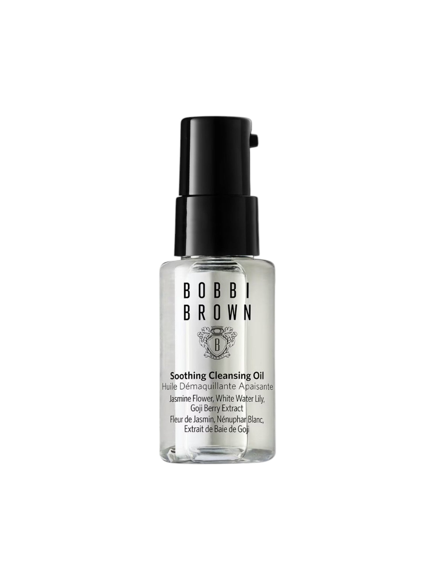 Bobbi Brown Soothing Cleansing Oil bottle on a white background. Bobbi Brown, Monza Outlet, Monza Fashion, Shein Outlet