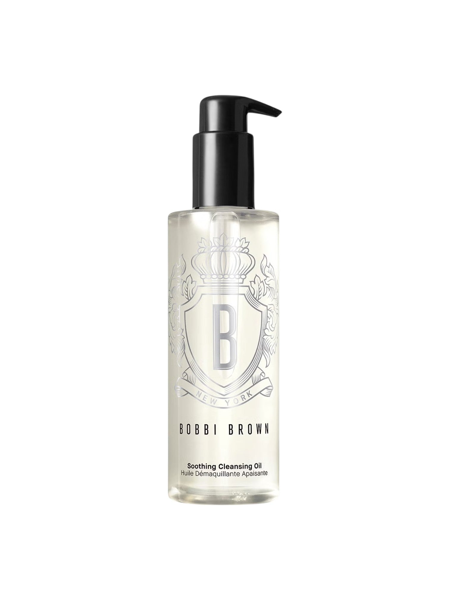 Bobbi Brown cleansing oil bottle on a white background. Bobbi Brown, Monza Outlet, Monza Fashion, Shein Outlet